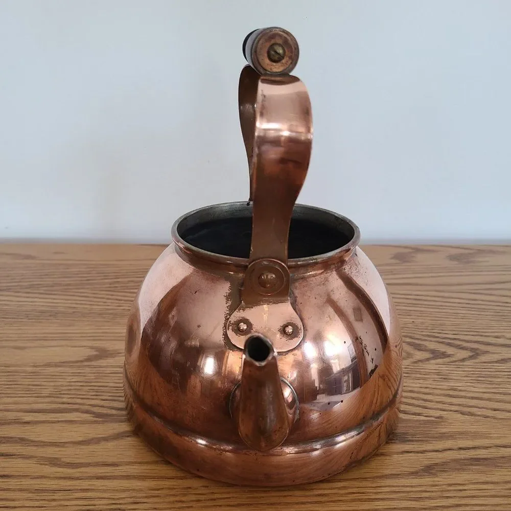 Vintage Douro B&M Copper Stovetop Tea Kettle Teapot No Lid Made in Portugal